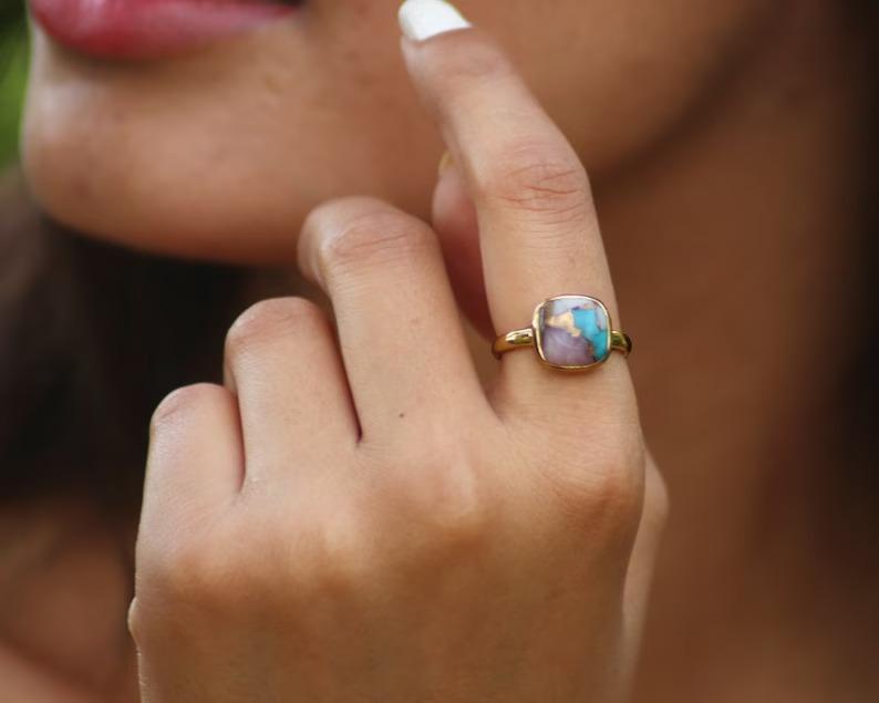 Кольцо-подушка из меди и бирюзы устрицы, серебро 925 пробы, кольцо ручной работы, уникальный подарок, кольцо из розового золота, подарок подружке невесты 9
Кольцо-подушка из меди и бирюзы устрицы, серебро 925 пробы, кольцо ручной работы, уникальный подарок, кольцо из розового золота, подарок подружке невесты 9