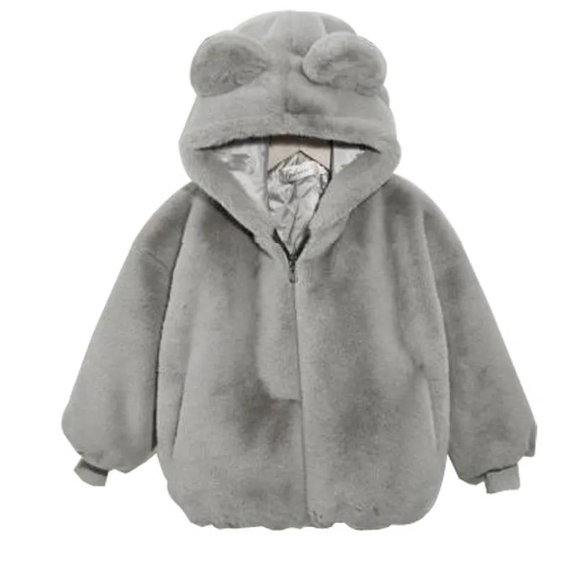 Осень-зима для мальчиков, теплая куртка из искусственного меха для девочек, зимний комбинезон с капюшоном, детская верхняя одежда 150cm серый
Осень-зима для мальчиков, теплая куртка из искусственного меха для девочек, зимний комбинезон с капюшоном, детская верхняя одежда 150cm серый