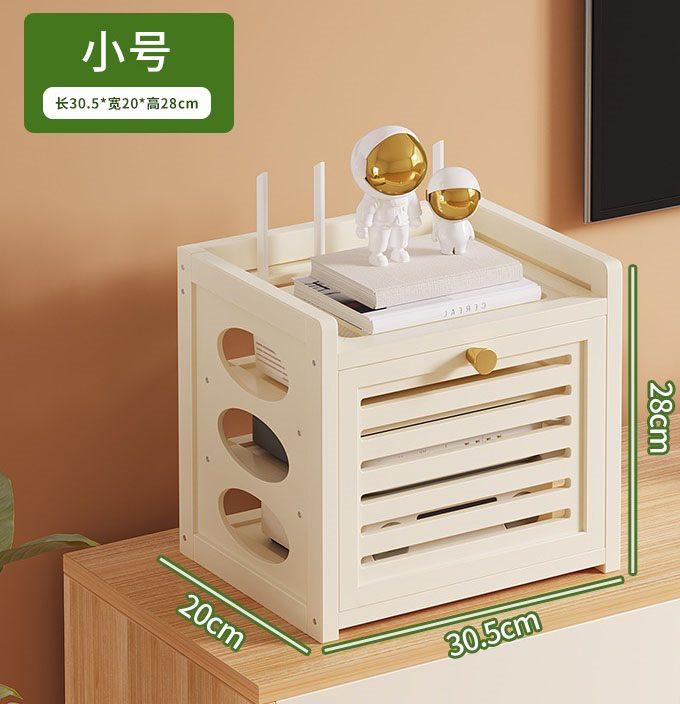 1pcs Router storage box, WiFi, living room, home storage rack, optical modem, power strip, wire blocking, placement and
1pcs Router storage box, WiFi, living room, home storage rack, optical modem, power strip, wire blocking, placement and