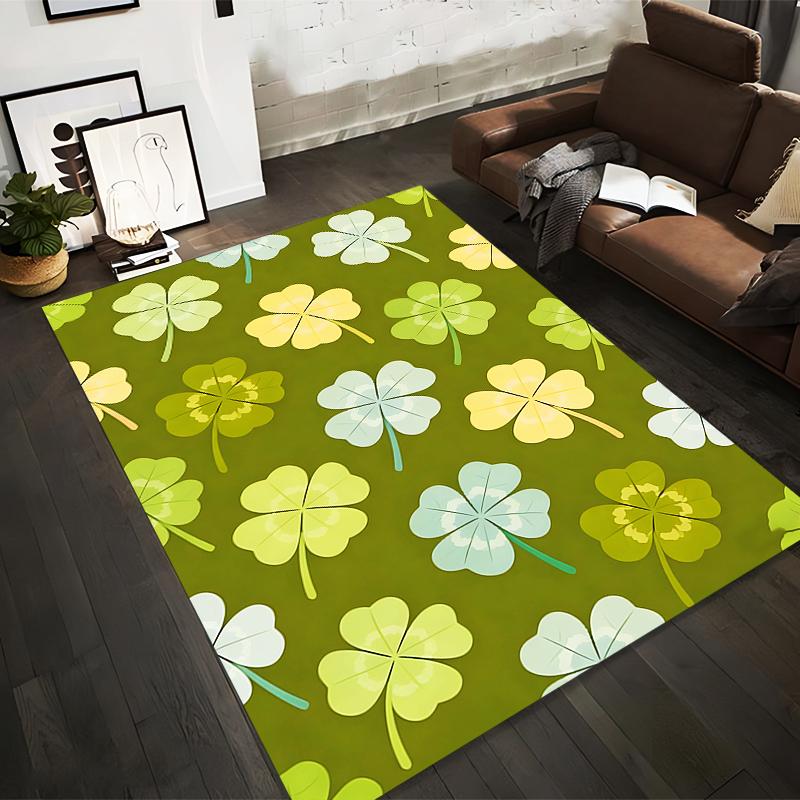 Four-Leaf Clover Printed Carpet, Green Luck Theme Decorative Rug Suitable for use as an anti-slip for living room bedroom sofas 40x60cm( 15x23in )
Four-Leaf Clover Printed Carpet, Green Luck Theme Decorative Rug Suitable for use as an anti-slip for living room bedroom sofas 40x60cm( 15x23in )
