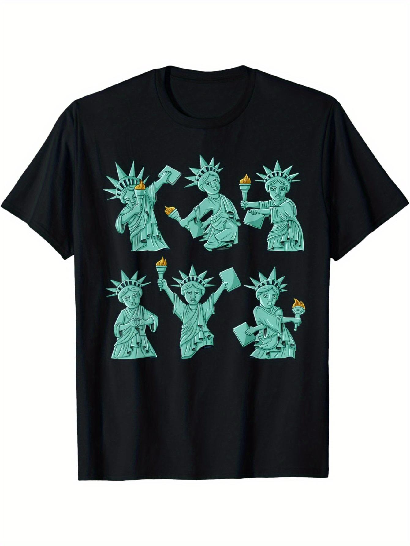 Funny Dancing Statue of Liberty Graphic Tee Patriotic USA 4th of July Casual Cotton T-Shirt for Men 5XL різнокольоровий
Funny Dancing Statue of Liberty Graphic Tee Patriotic USA 4th of July Casual Cotton T-Shirt for Men 5XL різнокольоровий