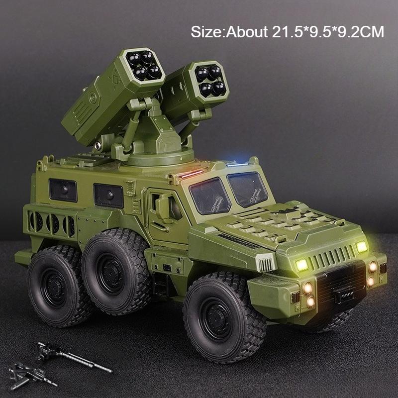 1:50 Alloy Armored Car Diecast Model Toy Sound Light Pull Back Doors Opened Miniature Missile Vehicle for Kid Boy Collection Fun
1:50 Alloy Armored Car Diecast Model Toy Sound Light Pull Back Doors Opened Miniature Missile Vehicle for Kid Boy Collection Fun