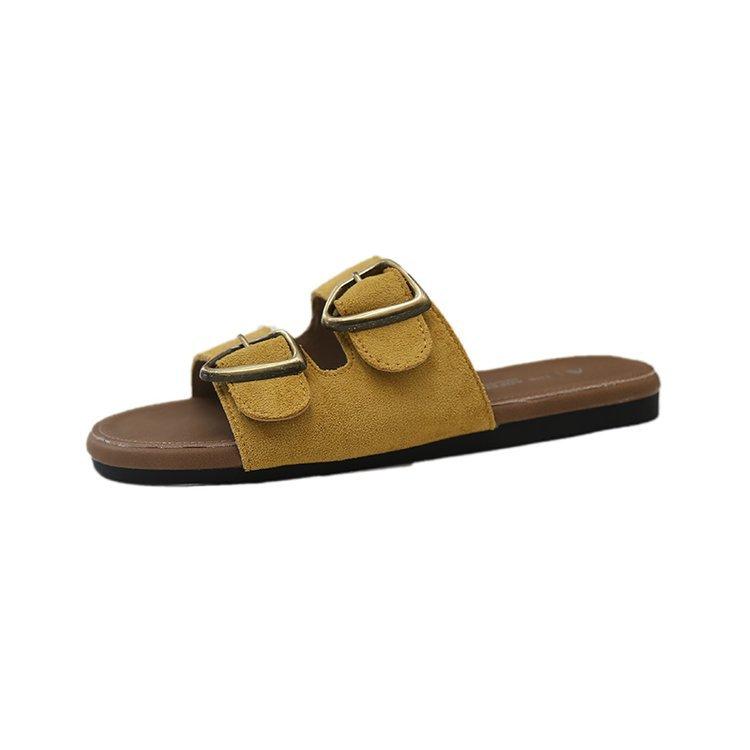 2025 летние новые тапочки Boken на плоской подошве женская верхняя одежда с пряжкой на поясе с плоской подошвой односложные мягкие повседневные сандалии 35 жёлтый
2025 летние новые тапочки Boken на плоской подошве женская верхняя одежда с пряжкой на поясе с плоской подошвой односложные мягкие повседневные сандалии 35 жёлтый
