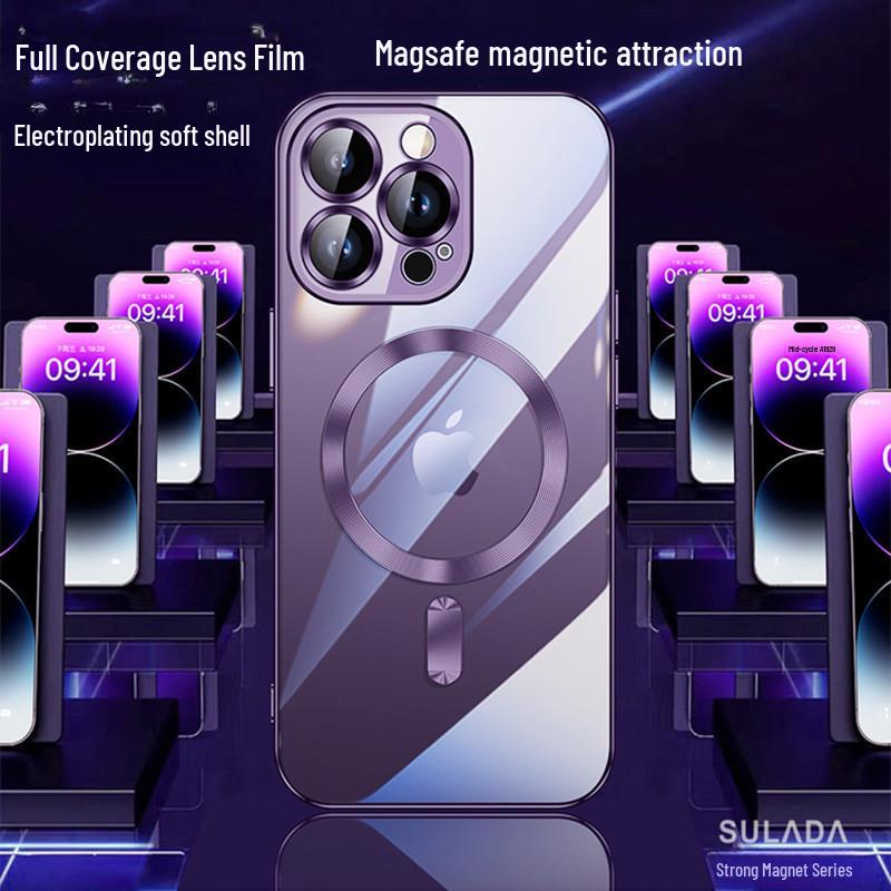 iPhone 15/14/13 Case: Electroplated Magnetic Clear Protective Cover for iPhone 16 Pro Max 16E
iPhone 15/14/13 Case: Electroplated Magnetic Clear Protective Cover for iPhone 16 Pro Max 16E