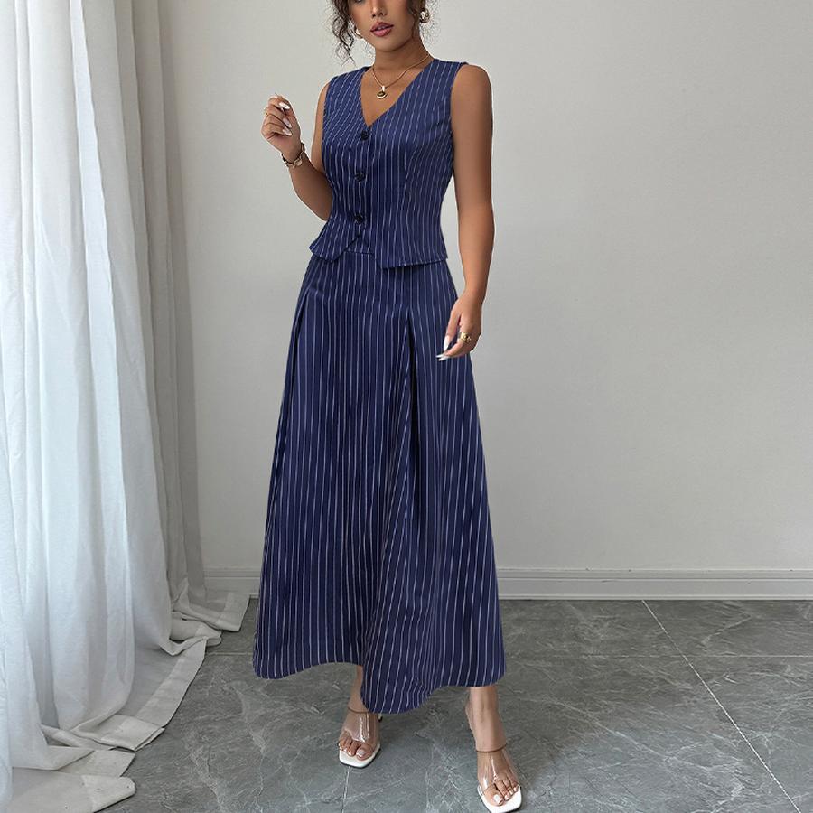 Style Slim Waistlet Half Skirt Two-Piece Set New Striped Dress Outfit for Women XXL синій
Style Slim Waistlet Half Skirt Two-Piece Set New Striped Dress Outfit for Women XXL синій