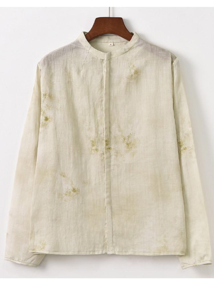 Johnature женские весенние рубашки Ramie, топы с цветочным принтом, блузки с длинными рукавами и пуговицами, женские винтажные рубашки высокого качества M светло-зеленый
Johnature женские весенние рубашки Ramie, топы с цветочным принтом, блузки с длинными рукавами и пуговицами, женские винтажные рубашки высокого качества M светло-зеленый