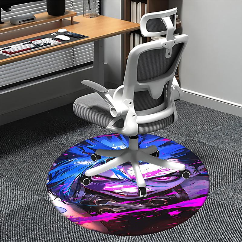 Blue Haired Character,JINX Chair mat Round Rug Office carpet, Non slip, Suitable for Living Rooms, Bedrooms Decor.1205413a 80cm by 80cm
Blue Haired Character,JINX Chair mat Round Rug Office carpet, Non slip, Suitable for Living Rooms, Bedrooms Decor.1205413a 80cm by 80cm