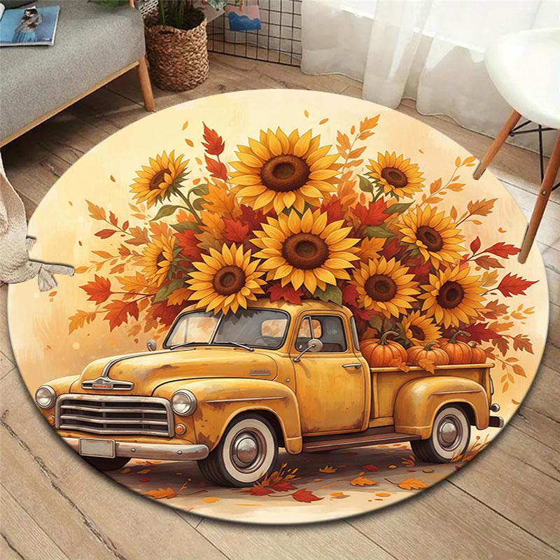 Four seasons pickup truck Round Area Rug,Carpet Rug for Living Room Bedroom Sofa Playroom Decor,Non-slip Floor Mat 80cmx80cm
Four seasons pickup truck Round Area Rug,Carpet Rug for Living Room Bedroom Sofa Playroom Decor,Non-slip Floor Mat 80cmx80cm