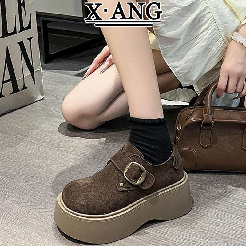 Версия из коровьей кожи, всеобъемлющие женские туфли-маффины, толстая подошва, увеличение высоты на см, маленькие женские туфли, повседневные одинарные туфли 40
Версия из коровьей кожи, всеобъемлющие женские туфли-маффины, толстая подошва, увеличение высоты на см, маленькие женские туфли, повседневные одинарные туфли 40