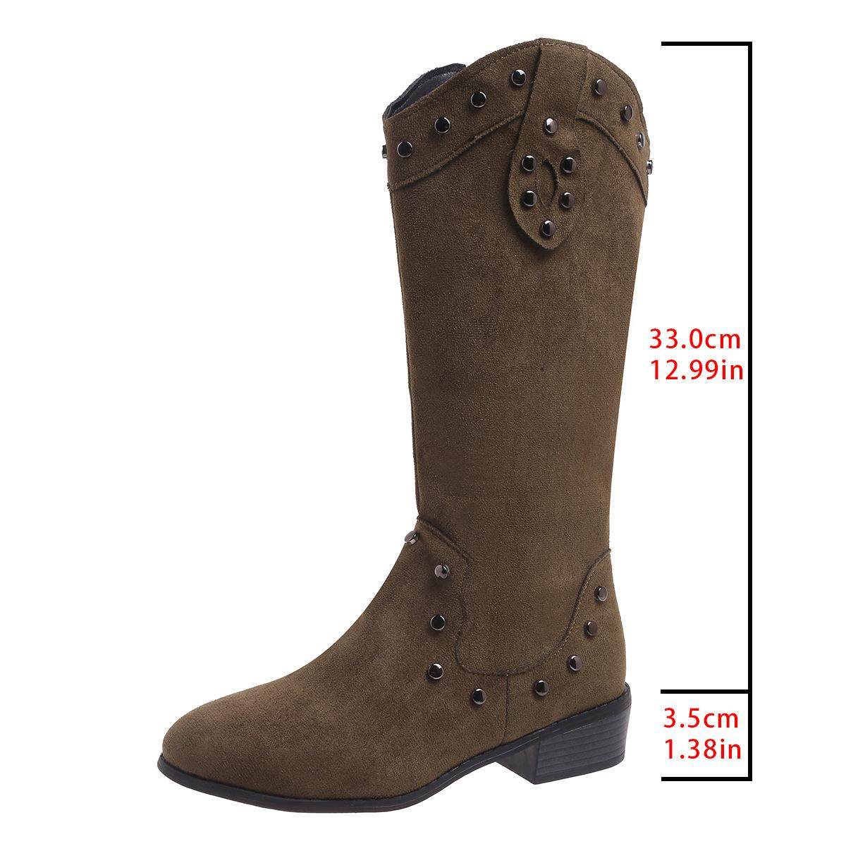 Pointed Stud Knight Boots Women s Winter 2025 New Retro Plus Size Thick Heel Mid-Heel Boots 43
Pointed Stud Knight Boots Women s Winter 2025 New Retro Plus Size Thick Heel Mid-Heel Boots 43