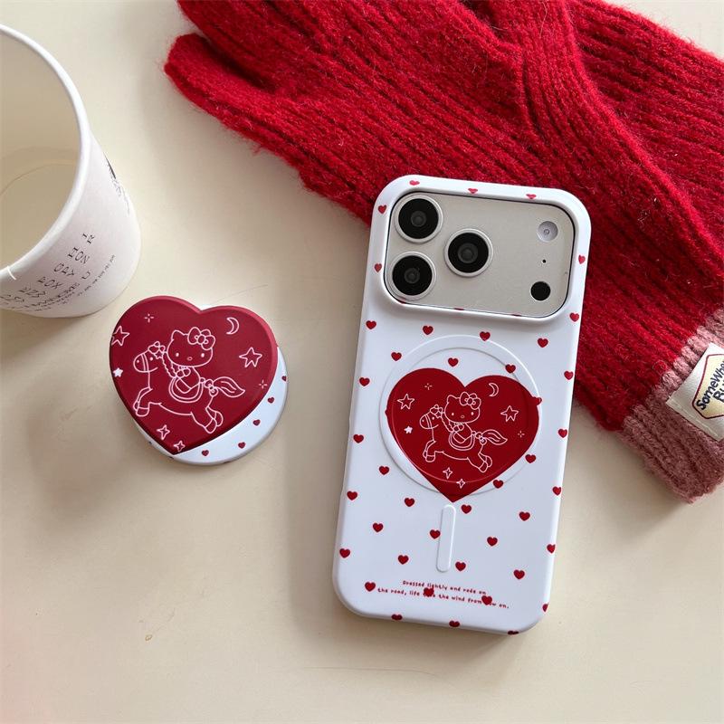 KT Magnetic Bracket Horse Riding Heart Phone Case for iPhone 17 Pro Max/Apple 16/15 Pro iPhone 16 Pro Max
KT Magnetic Bracket Horse Riding Heart Phone Case for iPhone 17 Pro Max/Apple 16/15 Pro iPhone 16 Pro Max