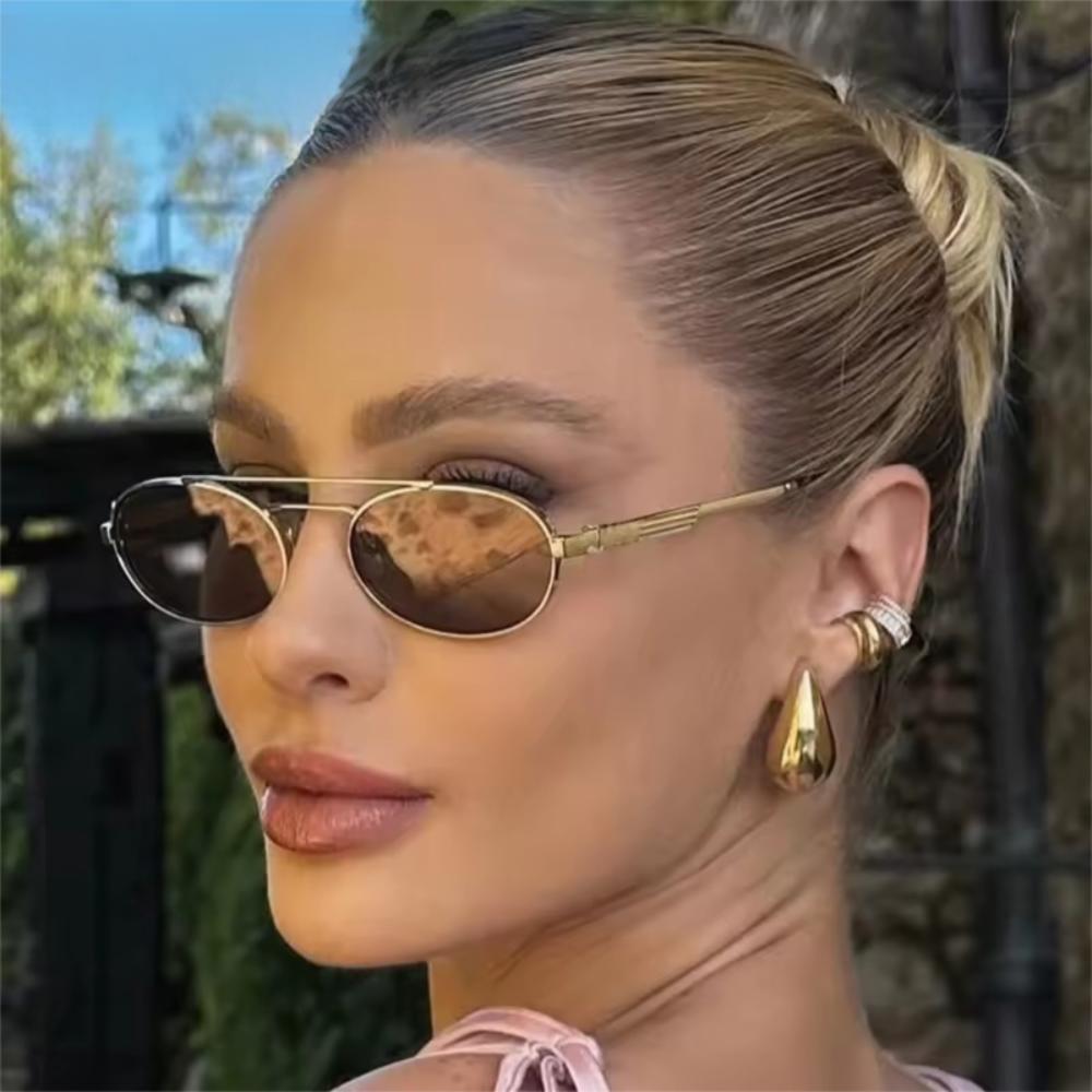 Small Frame Metal Eyewear Round UV400 Sun Glasses Classic Steampunk Sunglasses Holiday Style H
Small Frame Metal Eyewear Round UV400 Sun Glasses Classic Steampunk Sunglasses Holiday Style H