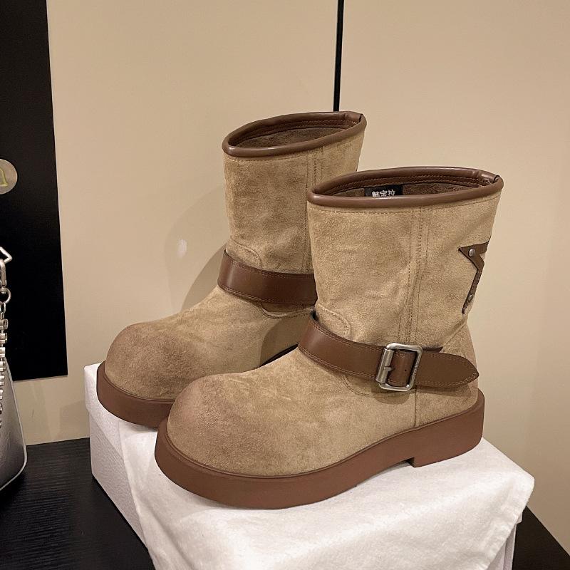 European and American foreign trade large size women s shoes 2025 autumn and winter new suede round head square heel medium tube low heel fashion boot 40 темные хаки
European and American foreign trade large size women s shoes 2025 autumn and winter new suede round head square heel medium tube low heel fashion boot 40 темные хаки