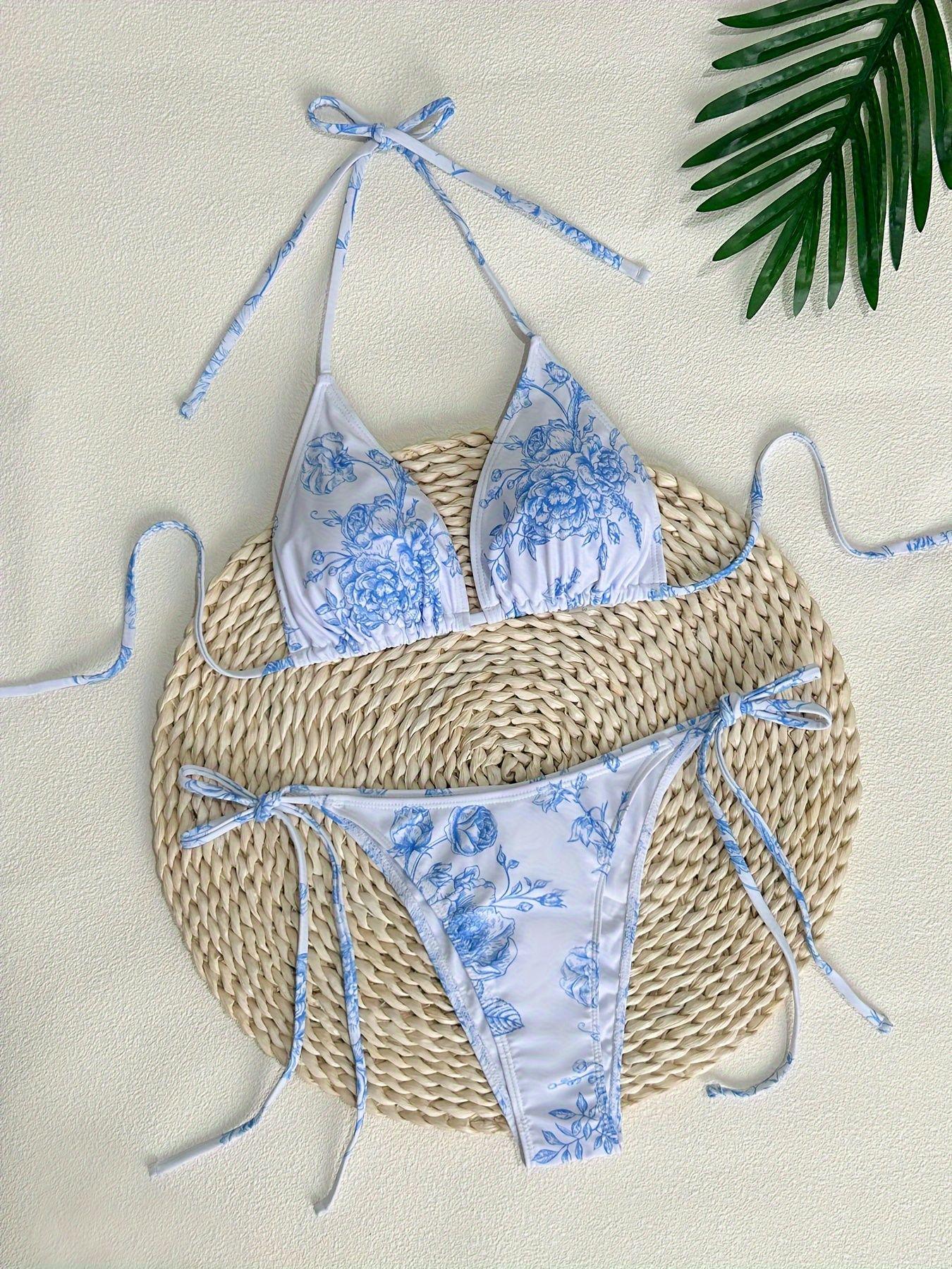 2024 Европейский и американский женский купальник бикини высокого класса с принтом, на бретельках, с открытой спиной Extra Large
2024 Европейский и американский женский купальник бикини высокого класса с принтом, на бретельках, с открытой спиной Extra Large