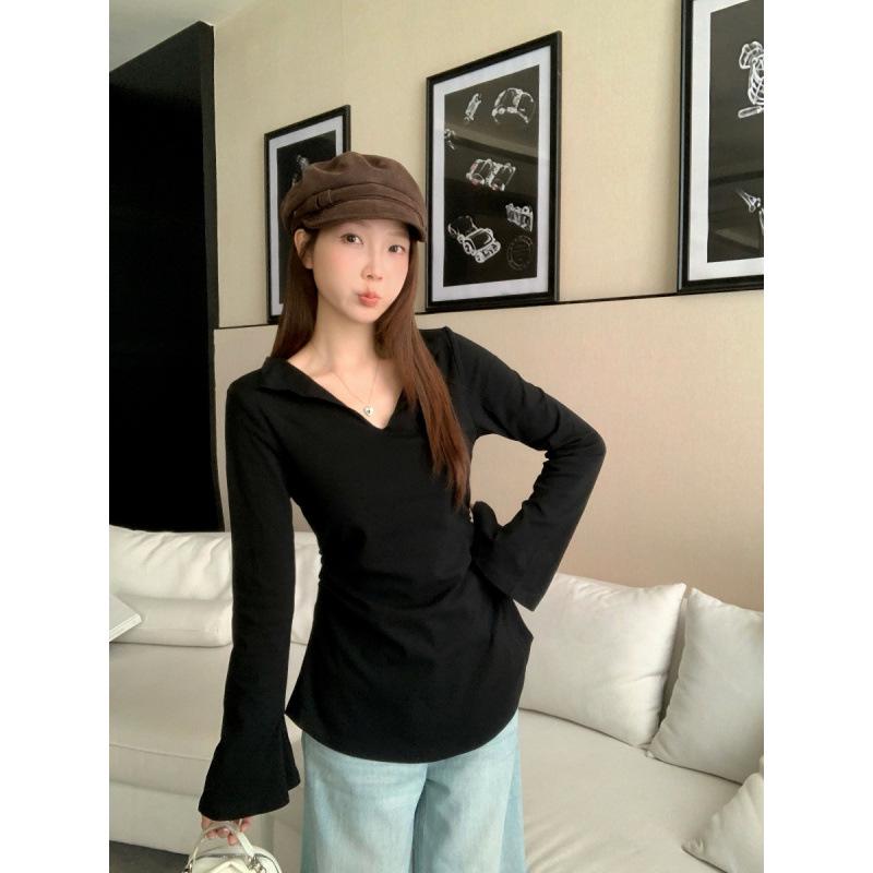 Plus Size Women s V-Neck Bell Sleeve Slim Fit Top for Spring/Autumn 2026 L чорний
Plus Size Women s V-Neck Bell Sleeve Slim Fit Top for Spring/Autumn 2026 L чорний