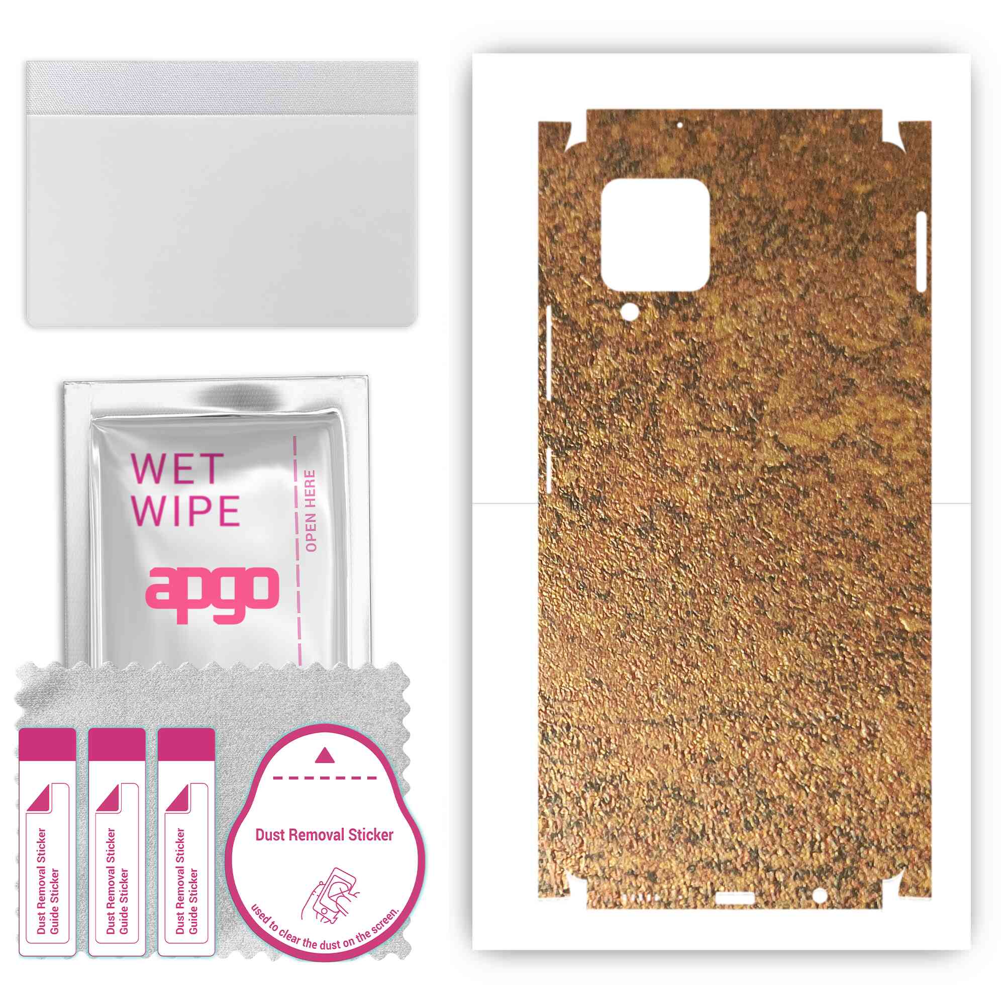 apgo Protective Skin Sticker for the back+sides compatible with Samsung Galaxy M42 5G, Full Wrap Film, Foil, Vinyl - Pattern Rusty Copper 
apgo Protective Skin Sticker for the back+sides compatible with Samsung Galaxy M42 5G, Full Wrap Film, Foil, Vinyl - Pattern Rusty Copper