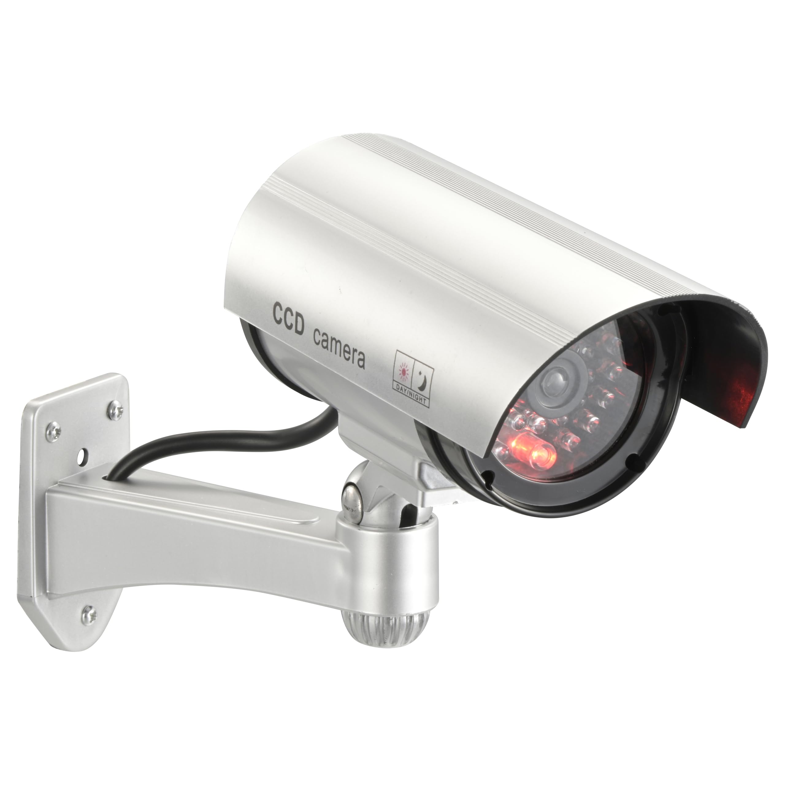 Ohm Denki Monban Security Dumy Camera Bullet Type Outdoor Waterproof Type Постійне блимання 24-годинний тип освітлення Працює від батарейок Запобігання злому срібний
Ohm Denki Monban Security Dumy Camera Bullet Type Outdoor Waterproof Type Постійне блимання 24-годинний тип освітлення Працює від батарейок Запобігання злому срібний