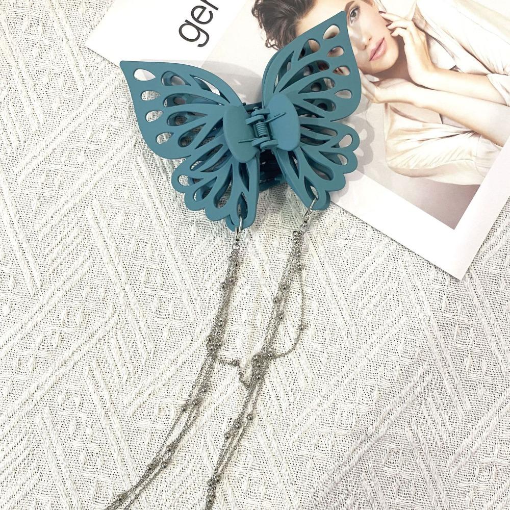 Large Size Ponytail Claw Clip Chain Tassel Hairpins Claws Hair Accessories Hair Clip Women озеро синього кольору
Large Size Ponytail Claw Clip Chain Tassel Hairpins Claws Hair Accessories Hair Clip Women озеро синього кольору