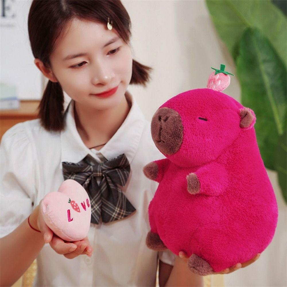 Мягкая кукла-капибара с клубникой Love Capybara Plush Pillow Simulation Capybara Plush Toy Kids
Мягкая кукла-капибара с клубникой Love Capybara Plush Pillow Simulation Capybara Plush Toy Kids