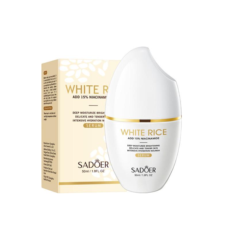 Sadoer White Rice Niacinamide Brightening Serum Enriched For Radiant Skin 50ml Ideal For All Skin Types
Sadoer White Rice Niacinamide Brightening Serum Enriched For Radiant Skin 50ml Ideal For All Skin Types