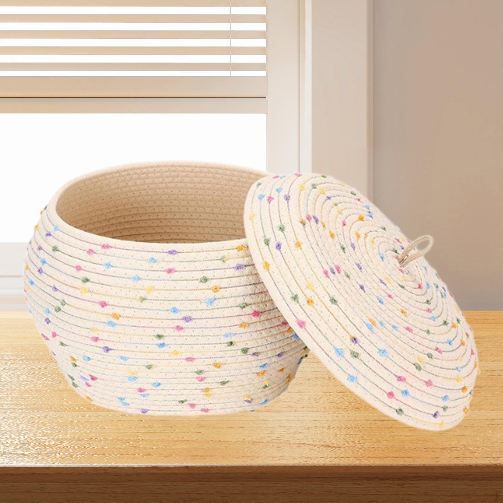 Корзина для хранения игрушек с разноцветными точками, плетеная для гостиной Long
Корзина для хранения игрушек с разноцветными точками, плетеная для гостиной Long