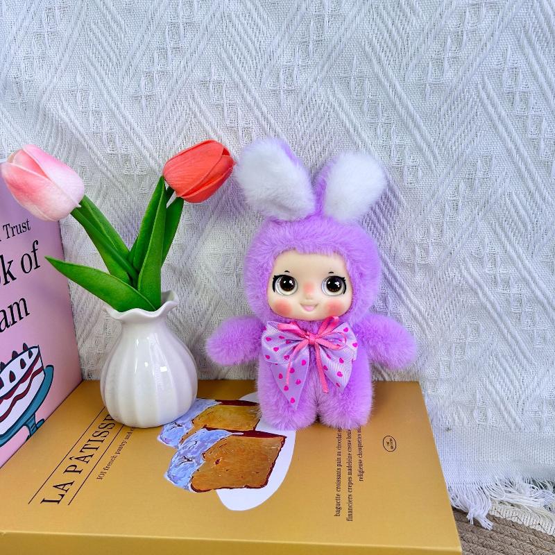 Cute Vinyl Face Plush Animals Small Rabbit Doll Pendant Keychain Backpack Decoration Gifts
Cute Vinyl Face Plush Animals Small Rabbit Doll Pendant Keychain Backpack Decoration Gifts