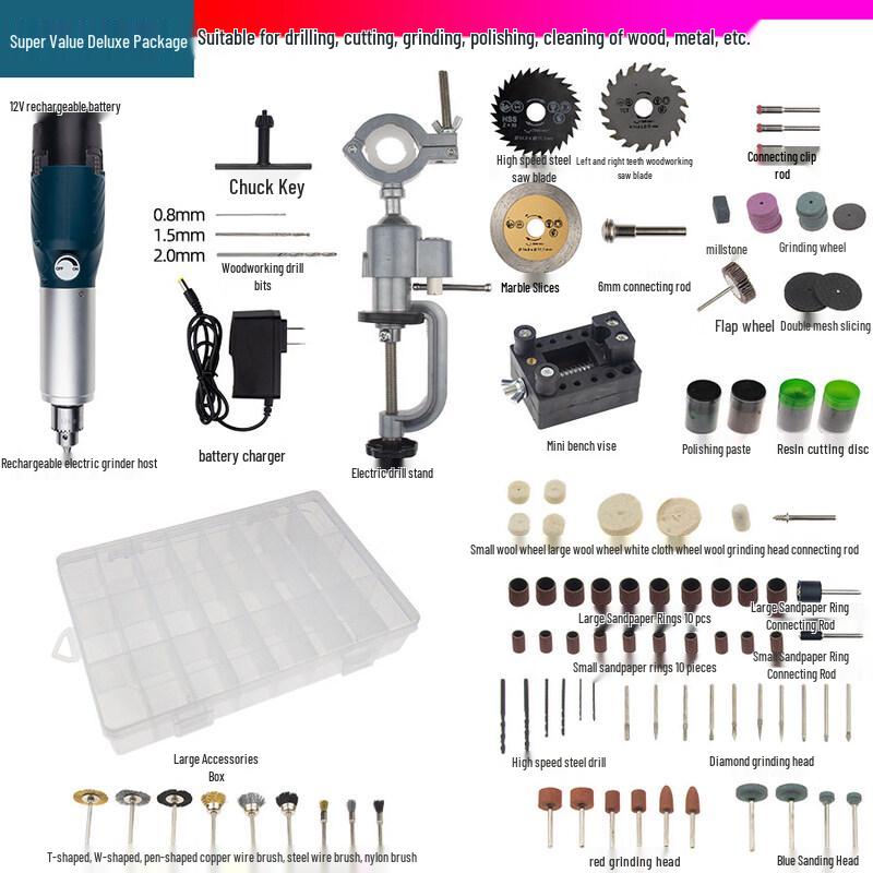 TaiYouQian Cordless Variable Speed Electric Grinder Kit CN plug (adapter included)
TaiYouQian Cordless Variable Speed Electric Grinder Kit CN plug (adapter included)
