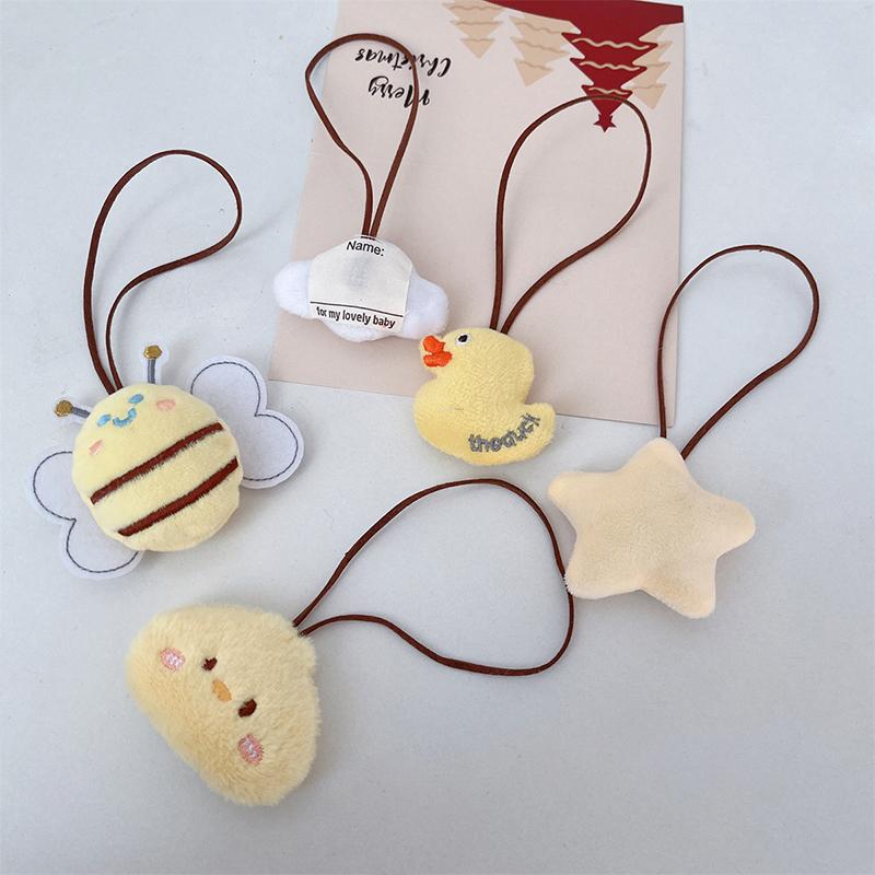 Милый мультяшный плюшевый брелок с подвеской в виде пчелы и утки, милый подвесной брелок с именной биркой, школьная сумка, подвесное украшение с защитой от потери 
Милый мультяшный плюшевый брелок с подвеской в виде пчелы и утки, милый подвесной брелок с именной биркой, школьная сумка, подвесное украшение с защитой от потери