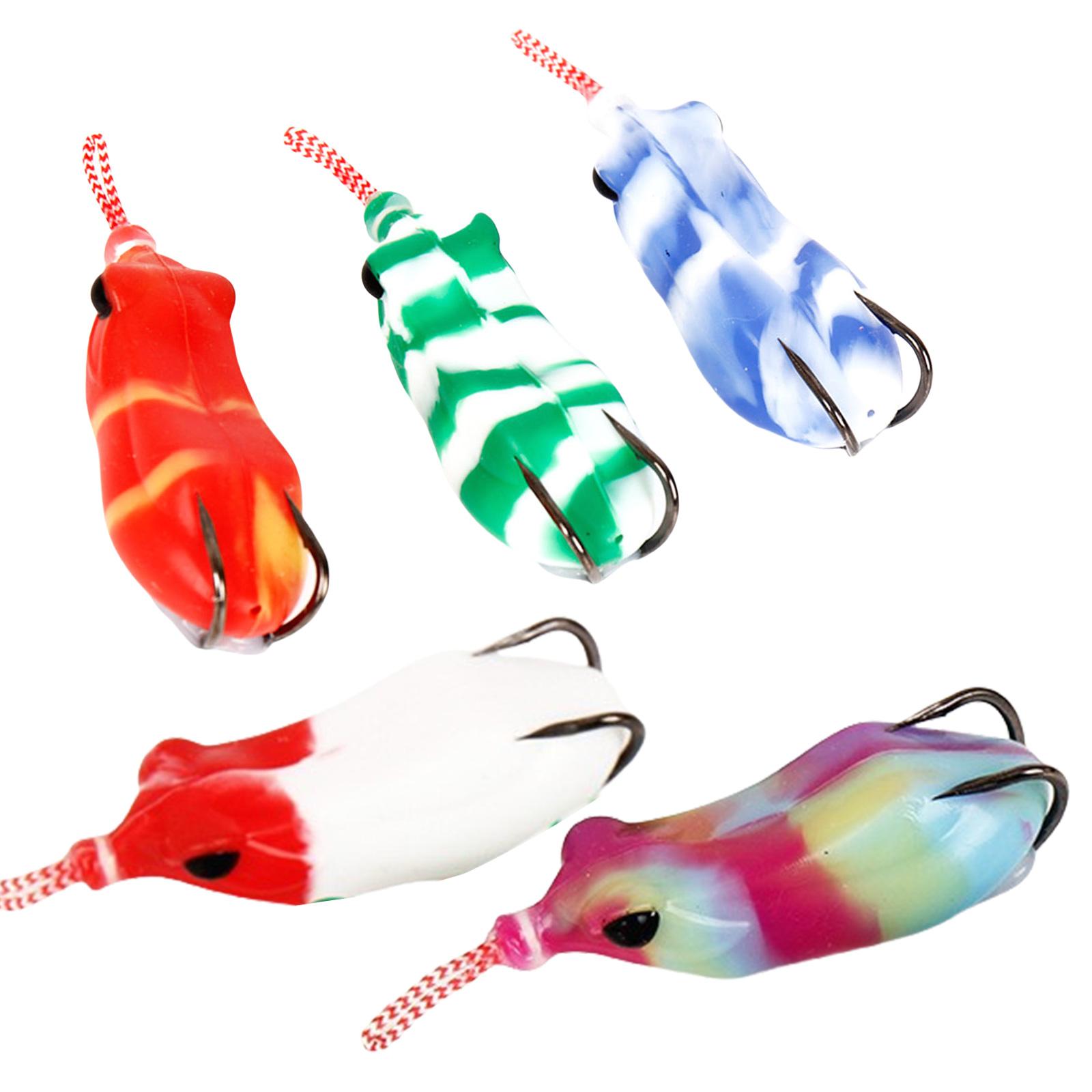5Pcs Soft Frogs Baits Topwater Frogs Lures Double Hook Ray Frogs Crankbait Lures Swimbait for Saltwater Fishing 1
5Pcs Soft Frogs Baits Topwater Frogs Lures Double Hook Ray Frogs Crankbait Lures Swimbait for Saltwater Fishing 1