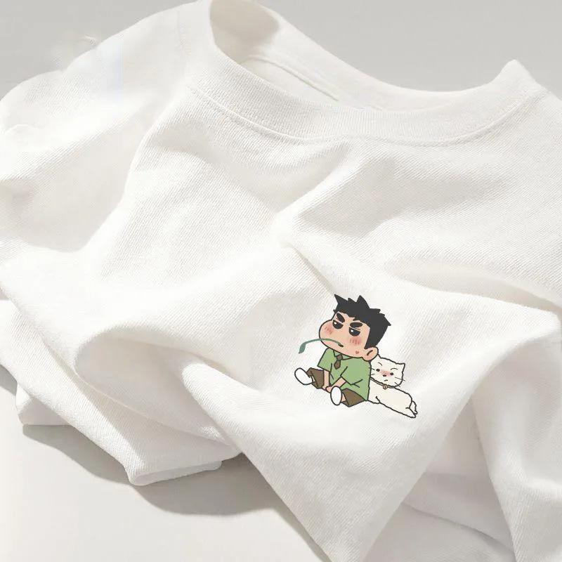 Women s Pure Cotton Cartoon Print White T-Shirt, 2024 Summer Collection - Slimming, Loose Fit, Short Sleeve, Trendy Straight Shoulder Design. M for up to 100 lbs
Women s Pure Cotton Cartoon Print White T-Shirt, 2024 Summer Collection - Slimming, Loose Fit, Short Sleeve, Trendy Straight Shoulder Design. M for up to 100 lbs