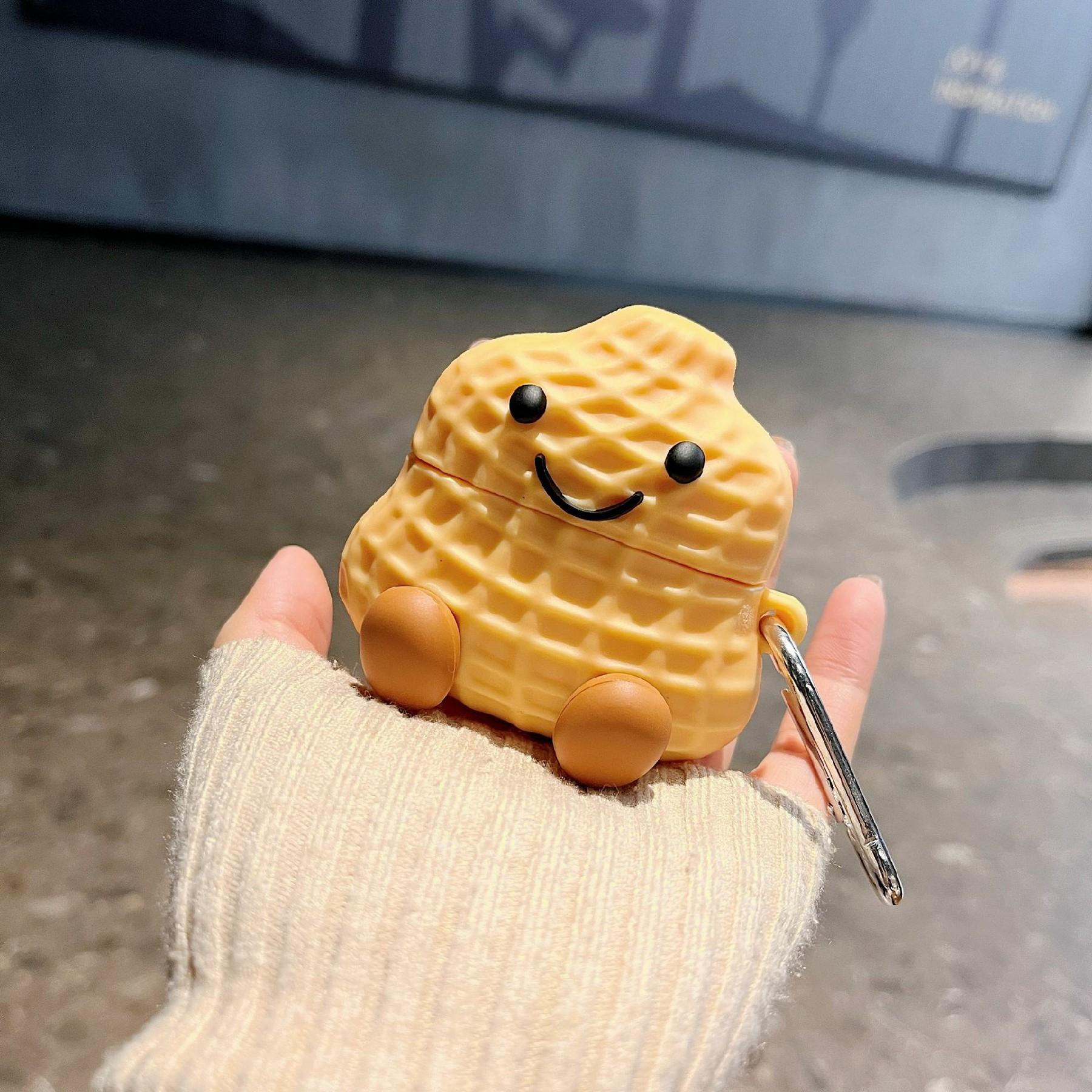 For AirPods 4 Earphone Case Peanut Design Silicone Cover with Hanging Hook
For AirPods 4 Earphone Case Peanut Design Silicone Cover with Hanging Hook
