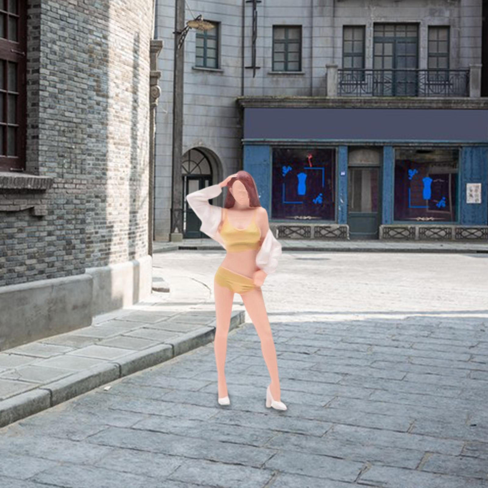 1/64 Scale Posing Girl Model Mini Long Hair Figure Dioramas Resin for Miniature Scene
1/64 Scale Posing Girl Model Mini Long Hair Figure Dioramas Resin for Miniature Scene