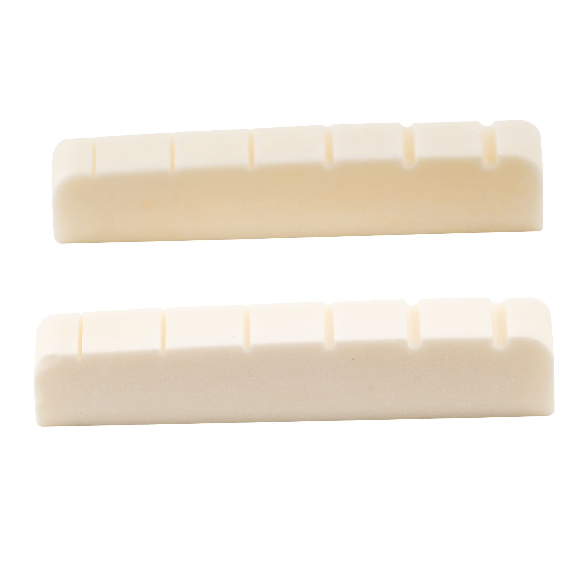 Musiclily 43mm String Groove Beef Bone Nut G Type Flat Bottom for LP Les Paul SG Electric (Bone Nut) Guitar, 43x6x8.5mm (2 pieces)
Musiclily 43mm String Groove Beef Bone Nut G Type Flat Bottom for LP Les Paul SG Electric (Bone Nut) Guitar, 43x6x8.5mm (2 pieces)