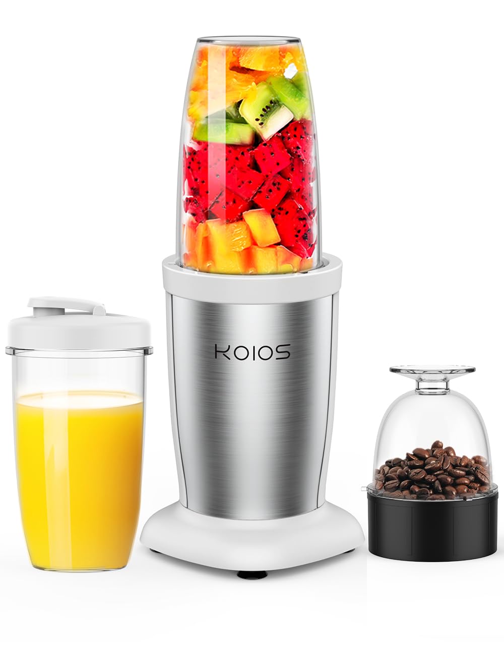 KOIOS Mixer Juicer Double Bottle 500ml Large Capacity Coffee Mill 6 Blades High Power 400W Smoothie High Speed Rotation Can Crush Ice Multipurpose One білий
KOIOS Mixer Juicer Double Bottle 500ml Large Capacity Coffee Mill 6 Blades High Power 400W Smoothie High Speed Rotation Can Crush Ice Multipurpose One білий