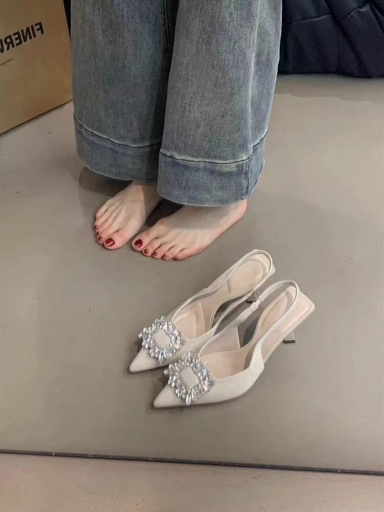 Black high-heeled single shoes rhinestone bag head sandals women s 2024 spring and summer new light-mouth stiletto with skirt high heels 35
Black high-heeled single shoes rhinestone bag head sandals women s 2024 spring and summer new light-mouth stiletto with skirt high heels 35