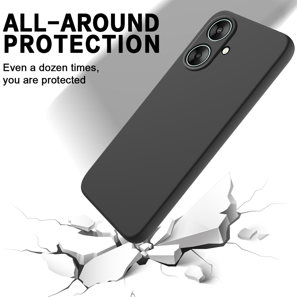 For Xiaomi Redmi 13C 5G/13R 5G/Poco M6 5G Phone Case with Strap Liquid Silicone Black
For Xiaomi Redmi 13C 5G/13R 5G/Poco M6 5G Phone Case with Strap Liquid Silicone Black