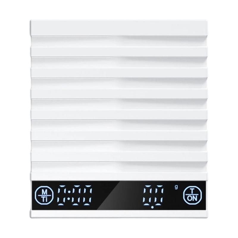 Rechargeable Kitchen Coffee Scale With Timers 0.1g High Precisions Electronic Scale for Espresso and Pouring Over Coffee білий
Rechargeable Kitchen Coffee Scale With Timers 0.1g High Precisions Electronic Scale for Espresso and Pouring Over Coffee білий