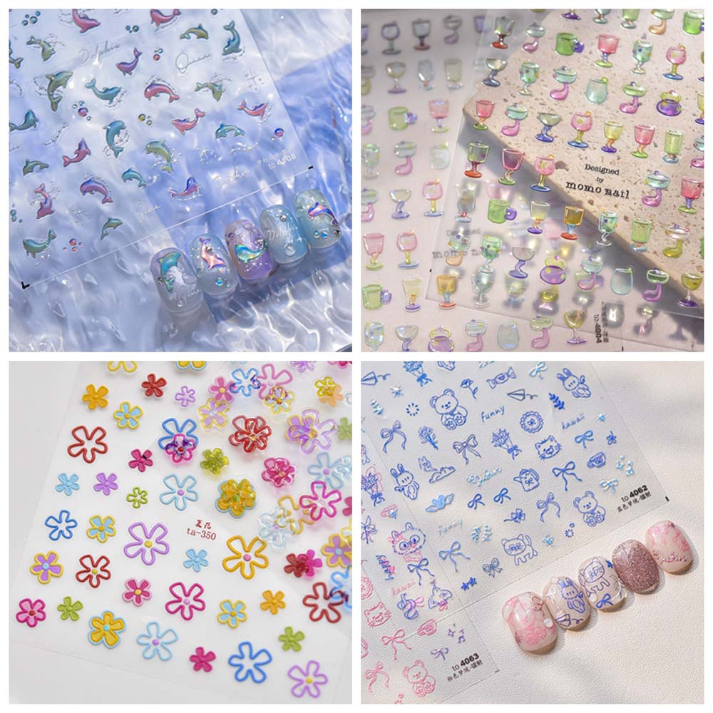 Sea Conch Star Ocean Nail Stickers Shiny Glass Dolphin Ocean Nail Decorations Nail Salon Red&Yellow-Jelly
Sea Conch Star Ocean Nail Stickers Shiny Glass Dolphin Ocean Nail Decorations Nail Salon Red&Yellow-Jelly