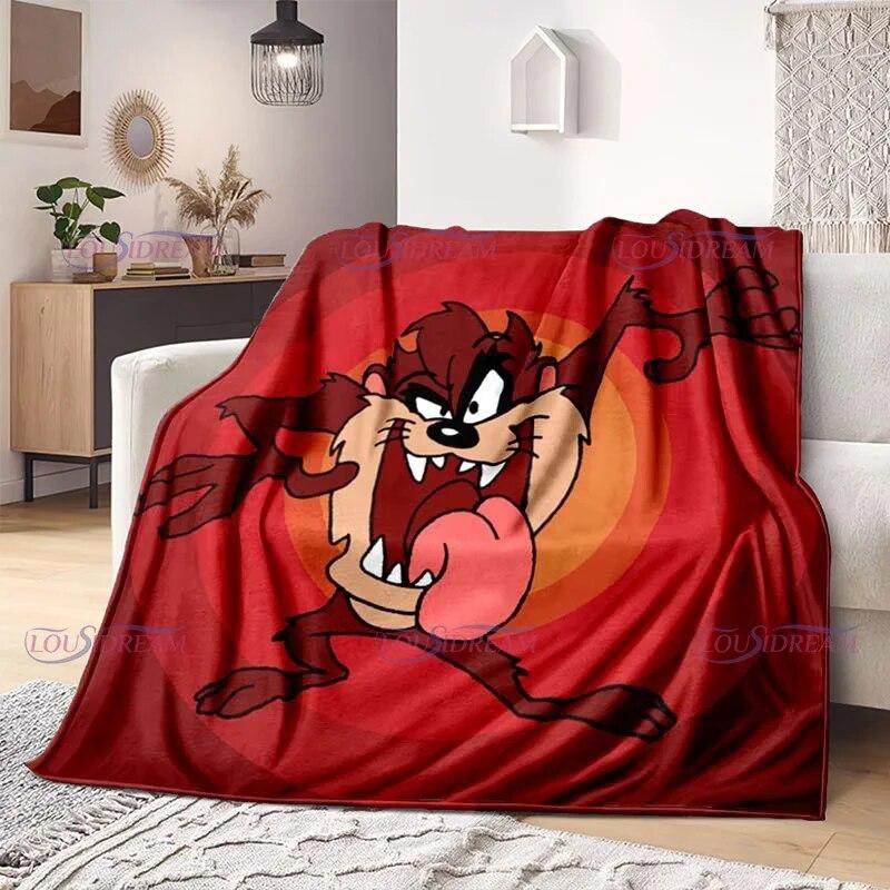 Cartoon Tasmanian Devil Blanket Warm Throw Blanket Soft Cute Big Mouth Blankets for Living Room Bedroom Kidsroom
Cartoon Tasmanian Devil Blanket Warm Throw Blanket Soft Cute Big Mouth Blankets for Living Room Bedroom Kidsroom