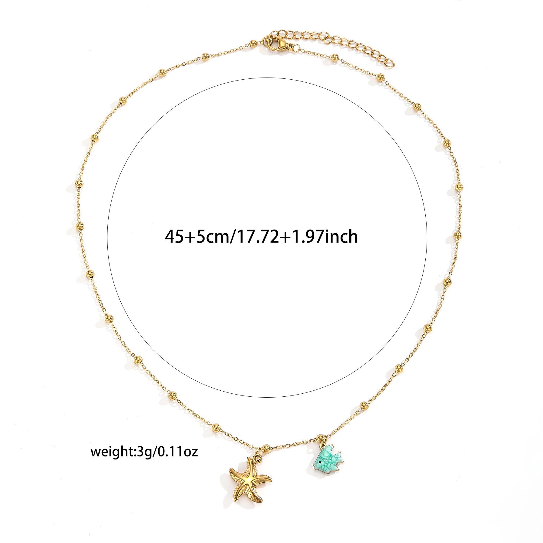 Atoztide Fashion Bohemian Style Ocean Series Pendant Necklace for Women Stainless Steel Multiple Styles Necklace Jewelry Gift
Atoztide Fashion Bohemian Style Ocean Series Pendant Necklace for Women Stainless Steel Multiple Styles Necklace Jewelry Gift