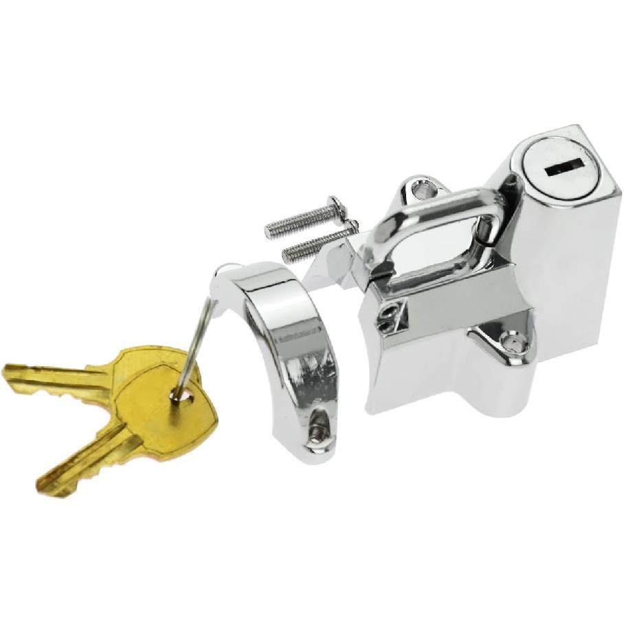 HDBUBALUS Motorcycle Helmet Security Lock Kit for 7/8 to 1 1/4 Diameter Tubings for Harley Chrome
HDBUBALUS Motorcycle Helmet Security Lock Kit for 7/8 to 1 1/4 Diameter Tubings for Harley Chrome