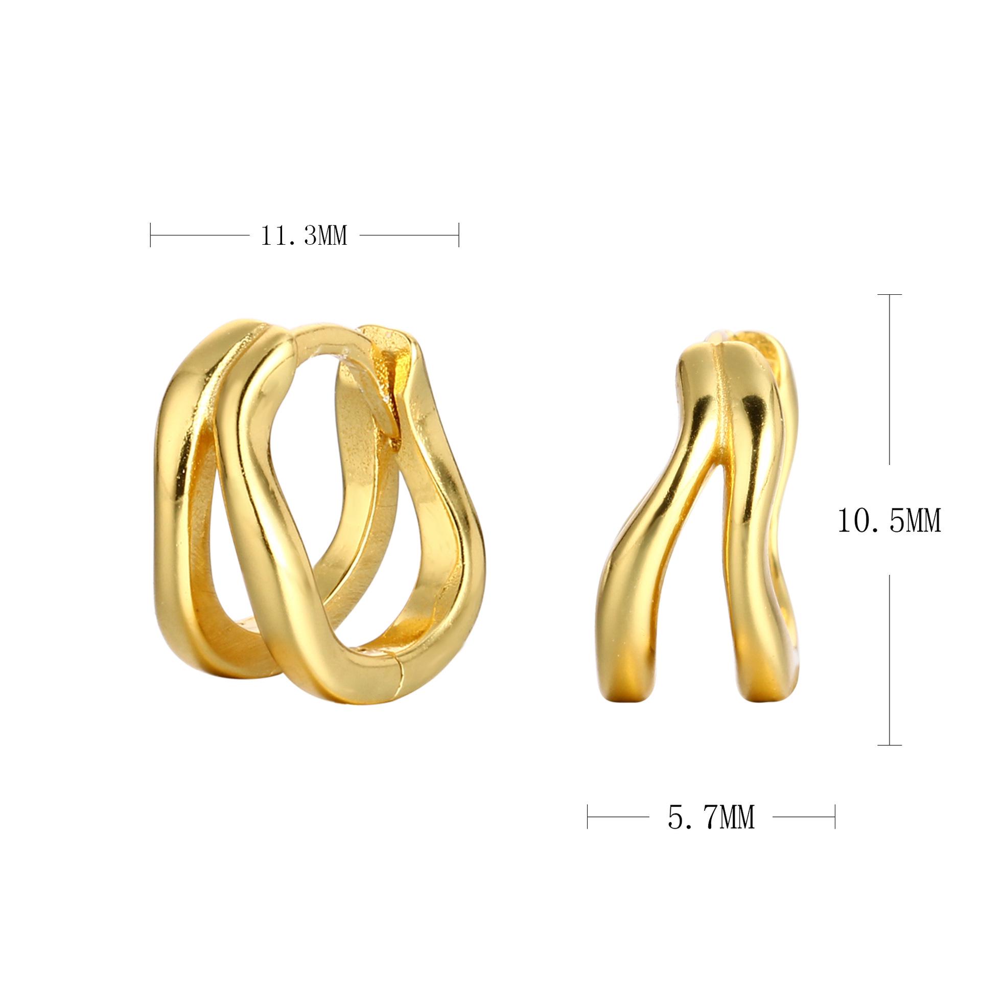 European and American S925 Sterling Silver Double Circle Ear Cuffs - Simple, Fresh, Creative Design. Sterling Silver
European and American S925 Sterling Silver Double Circle Ear Cuffs - Simple, Fresh, Creative Design. Sterling Silver