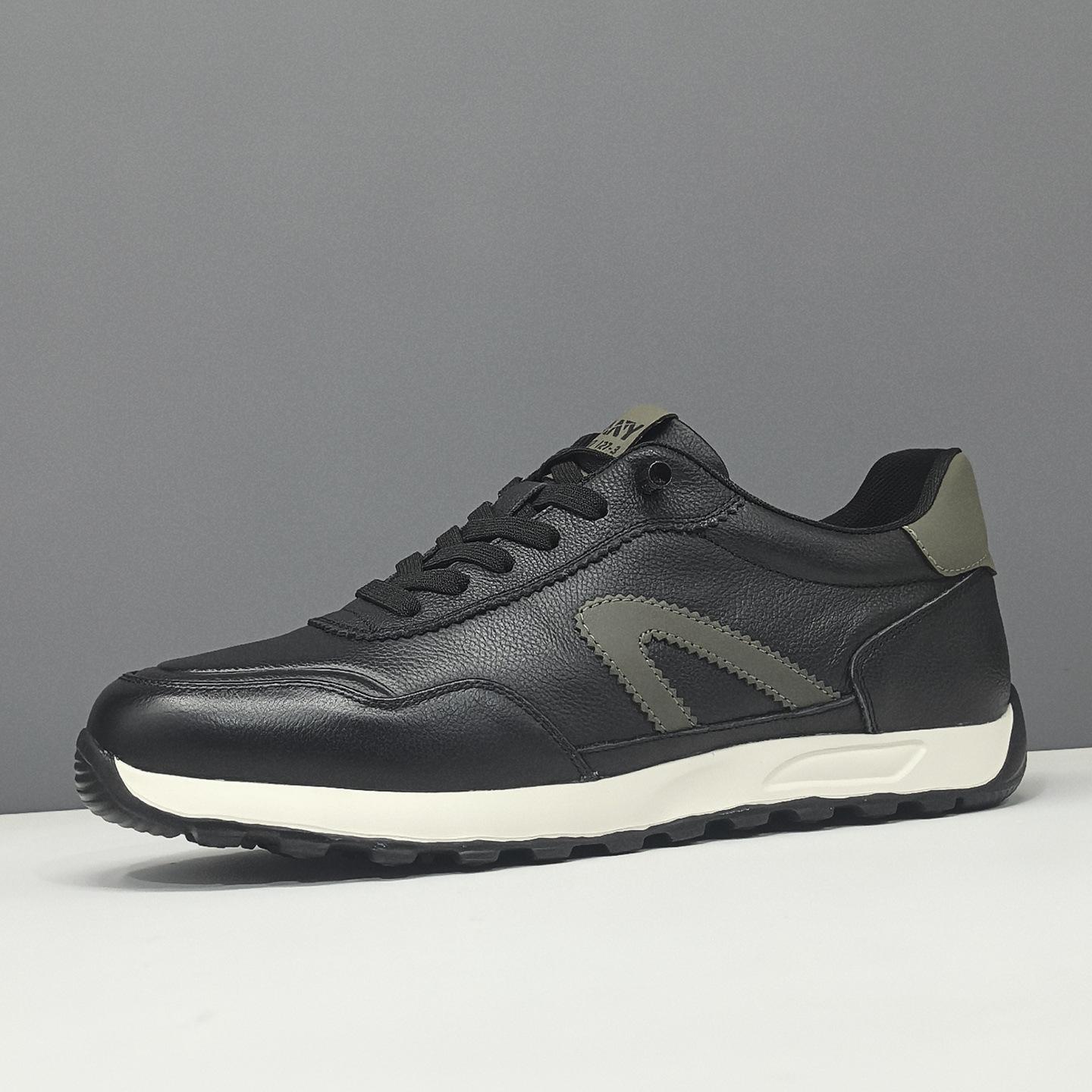 Raw board shoes trendy shoes niche color matching breathable leather casual shoes 43 чорний
Raw board shoes trendy shoes niche color matching breathable leather casual shoes 43 чорний