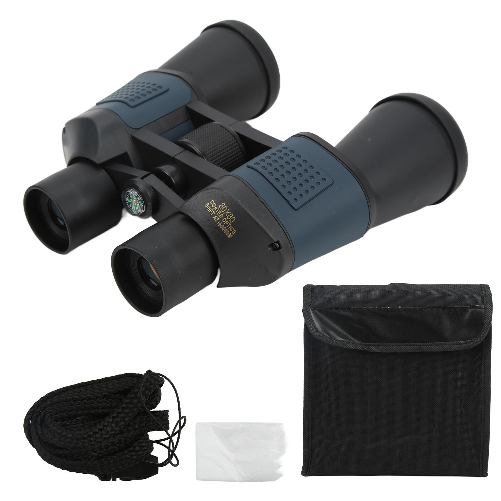 80X80 Binoculars 48mm High Magnification Binoculars with Iris Coating Night Vision Durable and
80X80 Binoculars 48mm High Magnification Binoculars with Iris Coating Night Vision Durable and