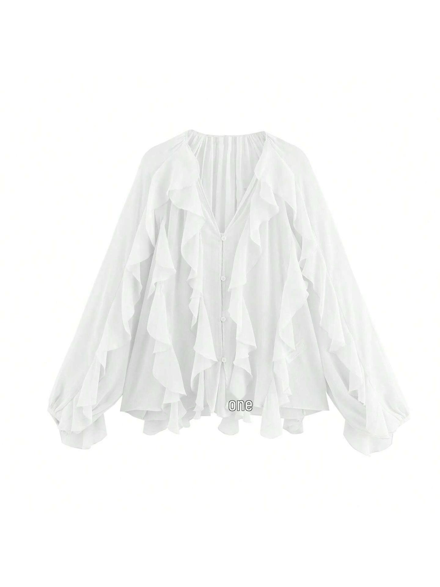 European and American V-Neck Layered Long-Sleeve Women s Spring/Summer Pullover Shirt Medium
European and American V-Neck Layered Long-Sleeve Women s Spring/Summer Pullover Shirt Medium