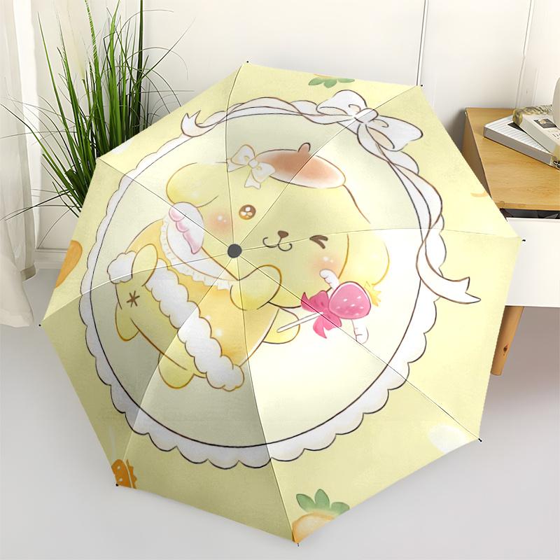 1pc Cute Pom Pom Purin Pattern Automatic 3-Fold Umbrella, 8 Steel Frames, High-Value Folding Umbrella, Suitable for Office, Travel and Outdoor Adventu
1pc Cute Pom Pom Purin Pattern Automatic 3-Fold Umbrella, 8 Steel Frames, High-Value Folding Umbrella, Suitable for Office, Travel and Outdoor Adventu