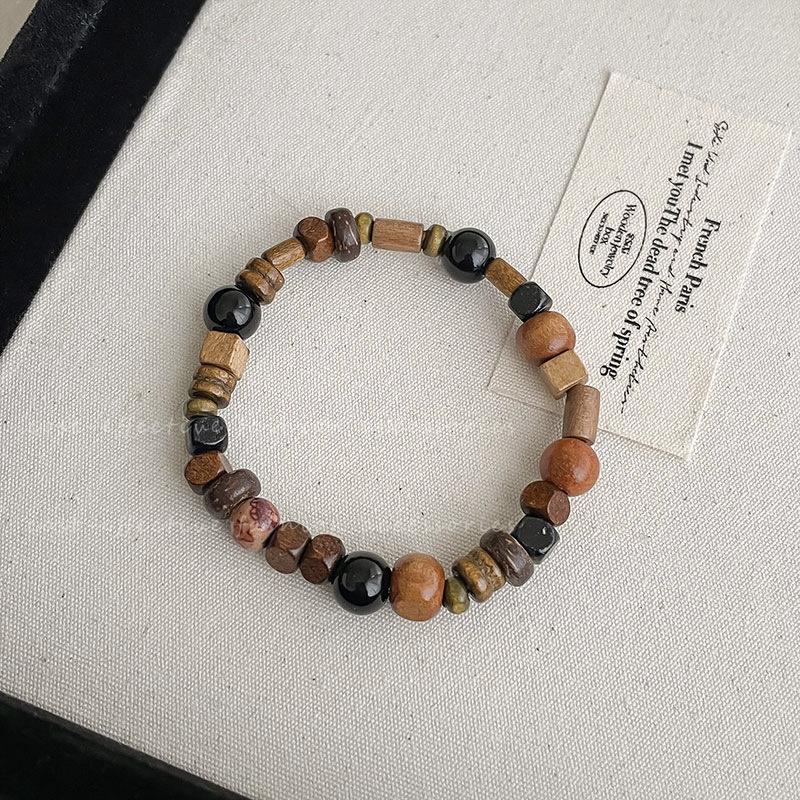 Late Autumn Chinese Wooden Handcrafted Bracelet - Simple, Versatile, Niche Design, Layered Style for Women
Late Autumn Chinese Wooden Handcrafted Bracelet - Simple, Versatile, Niche Design, Layered Style for Women