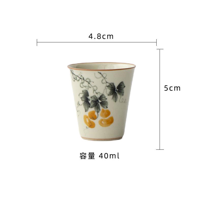 2pc/lot 40ml Ancient Green Grisaille Painting Gourd Teacup Luxury Tea Bowl Jug Tea-tasting Meditation Cup Chazhan Master Cups
2pc/lot 40ml Ancient Green Grisaille Painting Gourd Teacup Luxury Tea Bowl Jug Tea-tasting Meditation Cup Chazhan Master Cups