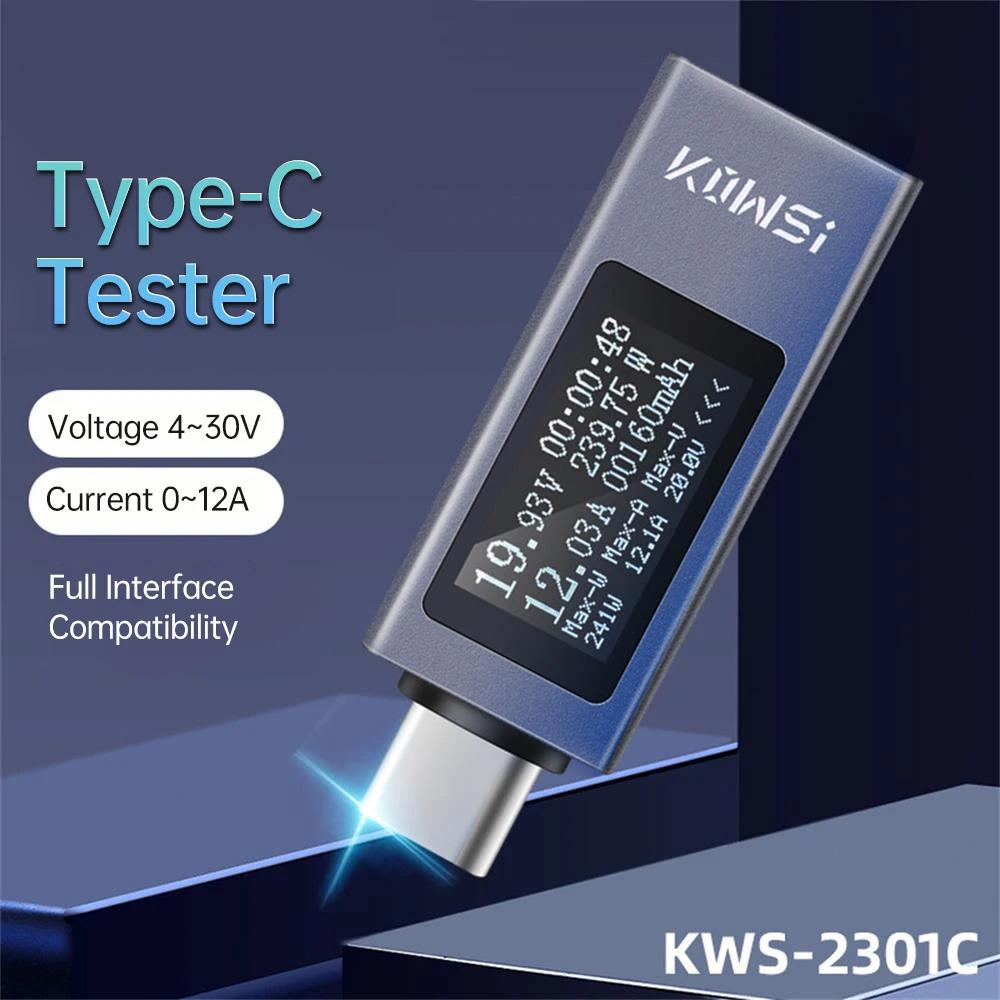 DC4-30V Вольтметр Амперметр Type-C Тестер Цифровий дисплей Тестер струму Тестер напруги Потужність Електрична енергія Ємність Час 6In1 Тестер
DC4-30V Вольтметр Амперметр Type-C Тестер Цифровий дисплей Тестер струму Тестер напруги Потужність Електрична енергія Ємність Час 6In1 Тестер