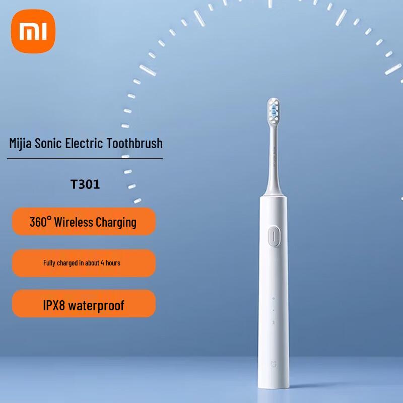 Xiaomi T301 Sonic Electric Toothbrush CN plug (adapter included)
Xiaomi T301 Sonic Electric Toothbrush CN plug (adapter included)